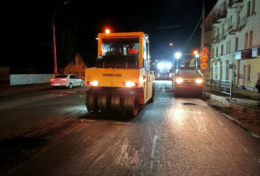 В Тамбове завершается первый этап ремонта дороги по улице Гастелло